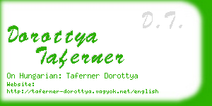 dorottya taferner business card